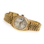 GOLD ROLEX OYSTER PERPETUAL DATEJUST WRIST WATCH
