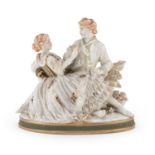 PORCELAIN GROUP PROBABLY SEVRES EARLY 20TH CENTURY