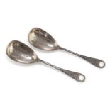 TWO SILVER SERVING CUTLERY PUNCH SHEFFIELD 1876