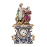 PORCELAIN CLOCK FRANCE 19th CENTURY