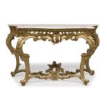 CONSOLE IN GILTWOOD 19TH CENTURY