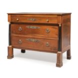 COMMODE IN WALNUT CENTRAL ITALY EMPIRE PERIOD