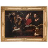 OIL PAINTING BY VALENTIN DE BOULOGNE (1591-1632) follower of