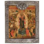 RUSSIAN TEMPERA ICON 19TH CENTURY