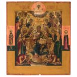 RUSSIAN TEMPERA ICON 19TH CENTURY