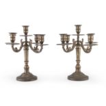 PAIR OF METAL CANDLESTICKS LATE 19th CENTURY