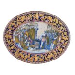 CERAMIC PLATE GUALDO TADINO EARLY 20TH CENTURY