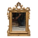 MIRROR IN GILTWOOD ROME 18th CENTURY