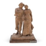 TERRACOTTA SCULPTURE BY CONSTANTINE BARBELLA (1852-1925)