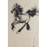 CHINESE SCHOOL 20TH CENTURY. GALLOP HORSE. INK ON PAPER