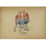 ENGLISH SCHOOL 19TH CENTURY. CHINESE TORTURES. TWENTY POLYCHROME ENGRAVINGS ON PAPER