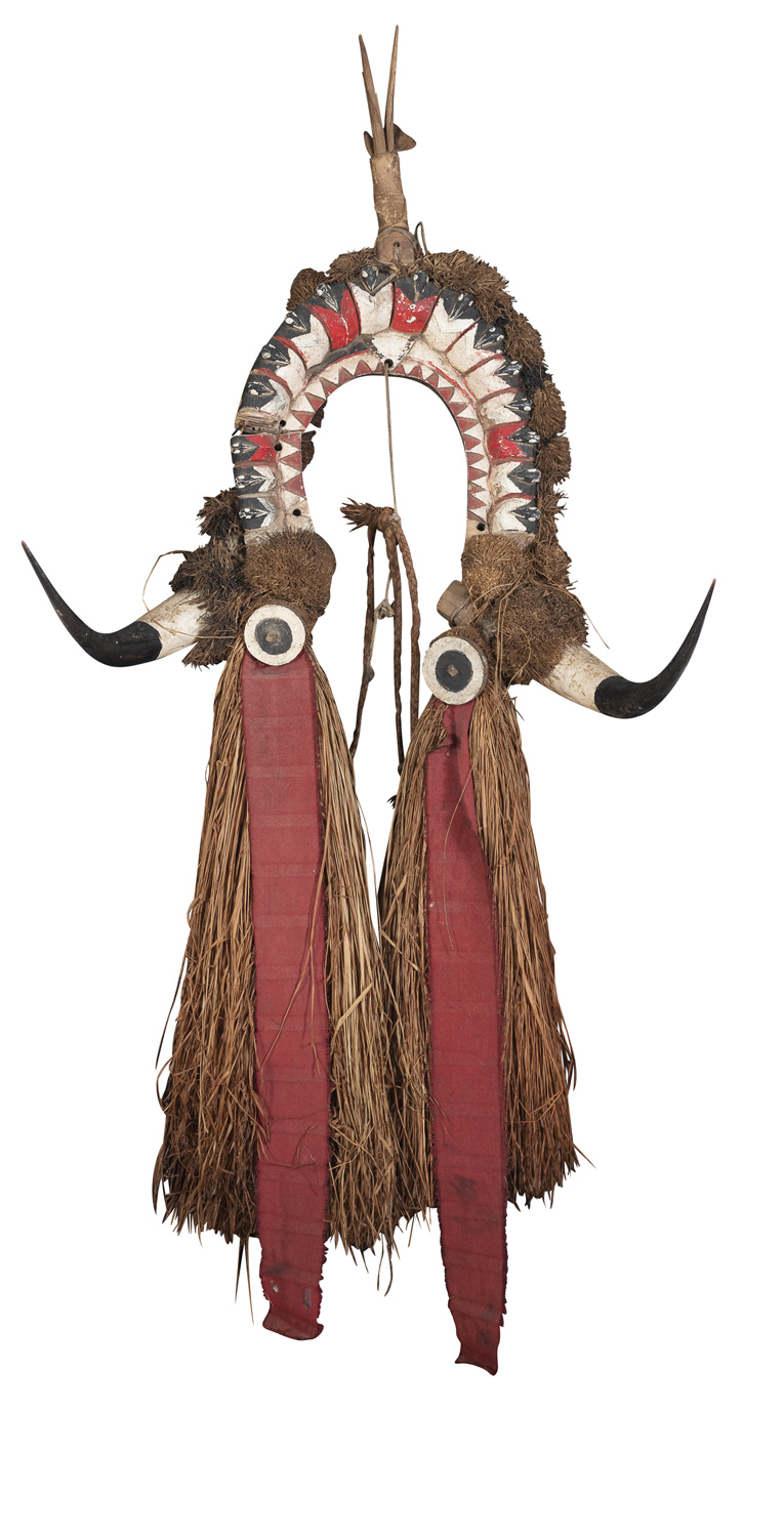 A RITUAL DANCE HEADDRESS. FORMOSA ISLAND BIJAGOS GUINEA BISSAU EARLY 20TH CENTURY