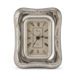 TABLE CLOCK WITH SILVER FRAME FLORENCE POST 1968