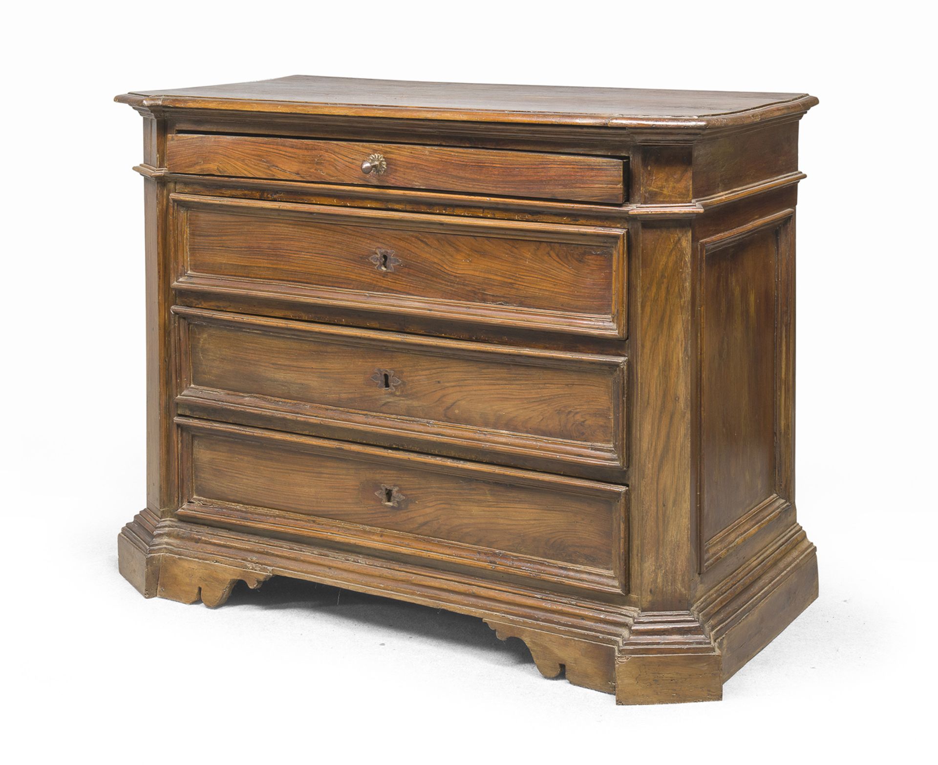 DRESSER IN WALNUT AND ROSEWOOD ROME 17th CENTURY