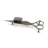 SILVER-PLATED CANDLE SCISSOR EARLY 20TH CENTURY