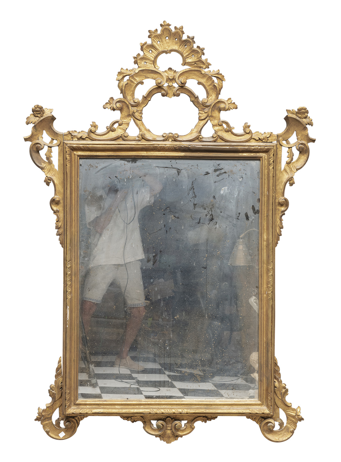 GILTWOODEN MIRROR LATE 19th CENTURY