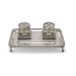 SILVER INKWELL UNITED STATES LATE 19th CENTURY