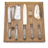 TWO DESSERT CUTLERY SETS ITALY 20th CENTURY