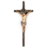 WOODEN CRUCIFIX PROBABLY SPAIN 18th CENTURY