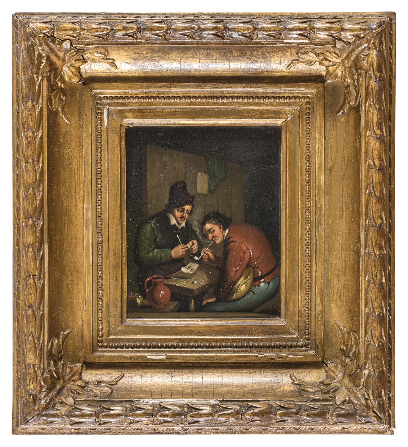 A PAIR OF DUTCH OIL PAINTINGS 19TH CENTURY