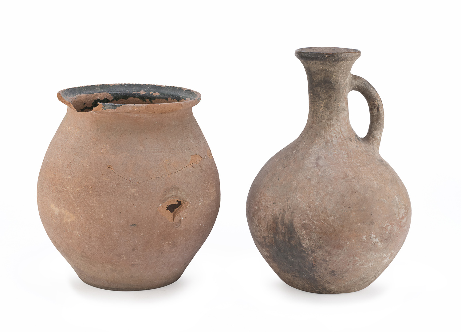 TERRACOTTA JUG AND JAR EARLY 20TH CENTURY