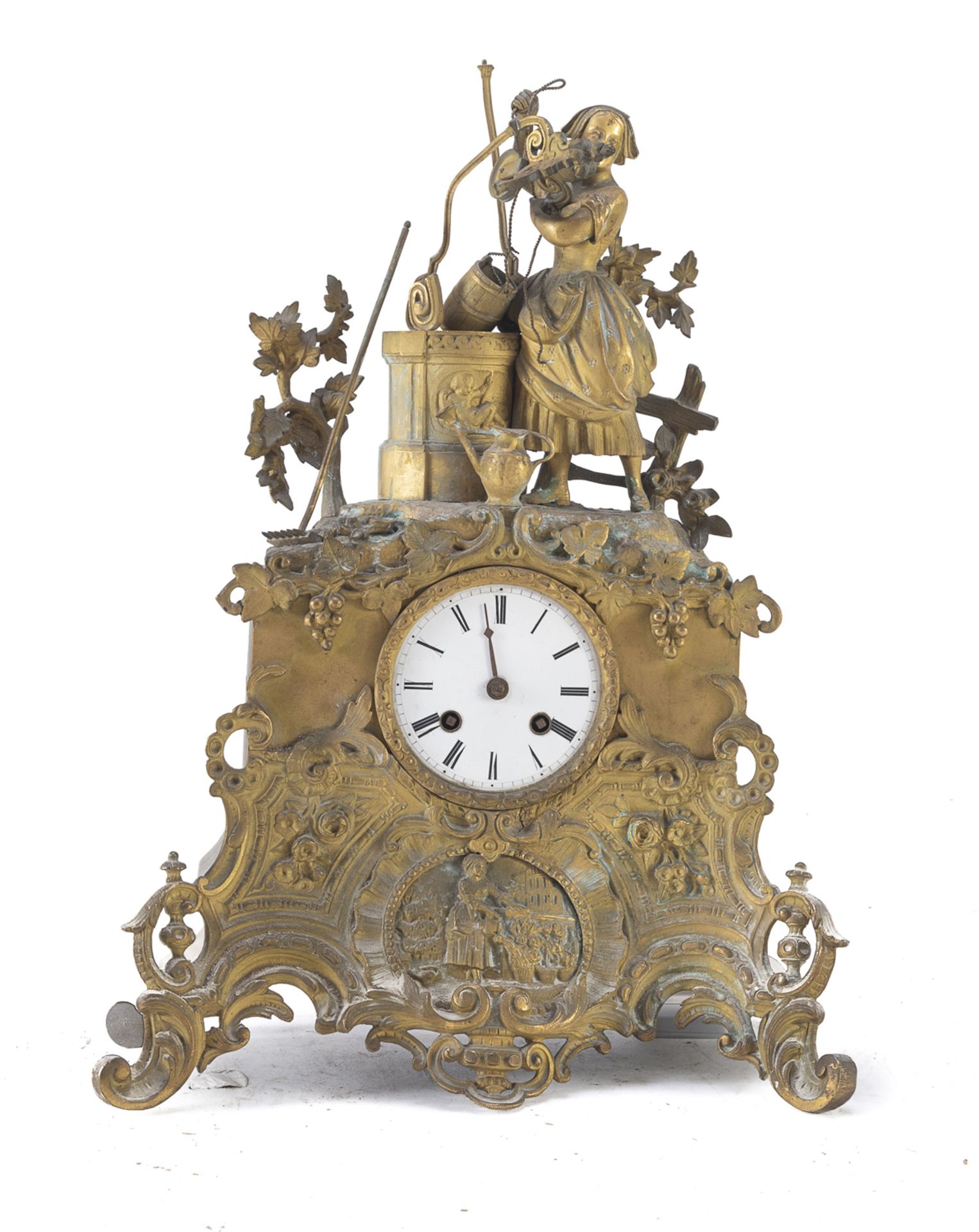 REMAINS OF BRONZE CLOCK 19th CENTURY