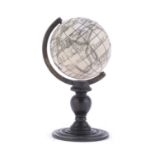 MIGNON WORLD MAP IN BONE EARLY 20TH CENTURY