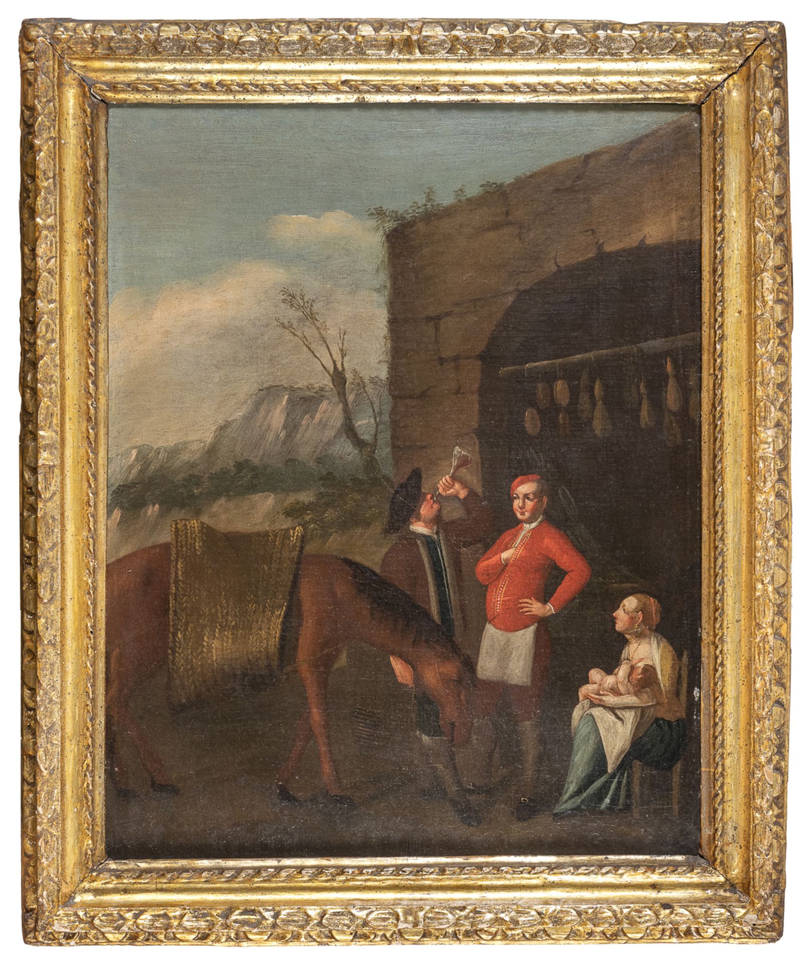 DUTCH OIL PAINTING 18th CENTURY