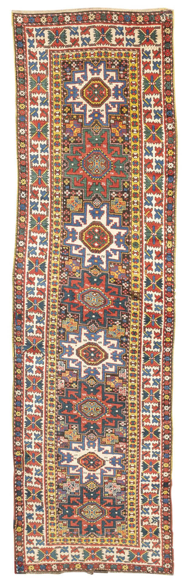 RARE SHIRWAN LESGHI RUNNER LATE 19th CENTURY