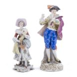 TWO PORCELAIN FIGURES GINORI 20th CENTURY