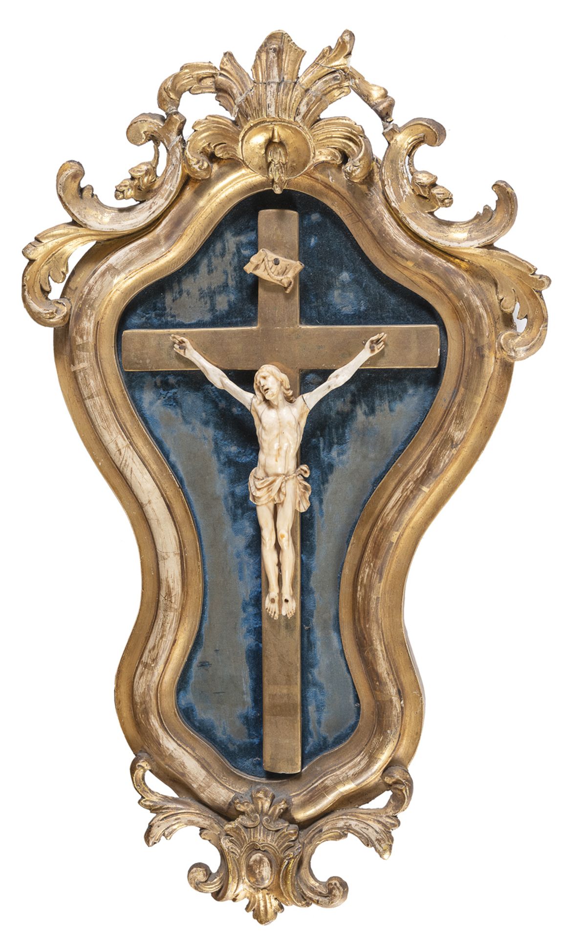 IVORY CRUCIFIX ELEMENTS OF THE 18TH CENTURY