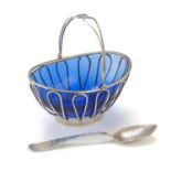 CHEESE BOWL IN SILVER AND GLASS MILAN 1944/1968