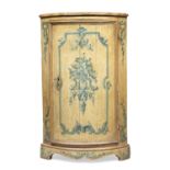 BEAUTIFUL LACQUERED WOOD CORNER CABINET MARCHE 18TH CENTURY