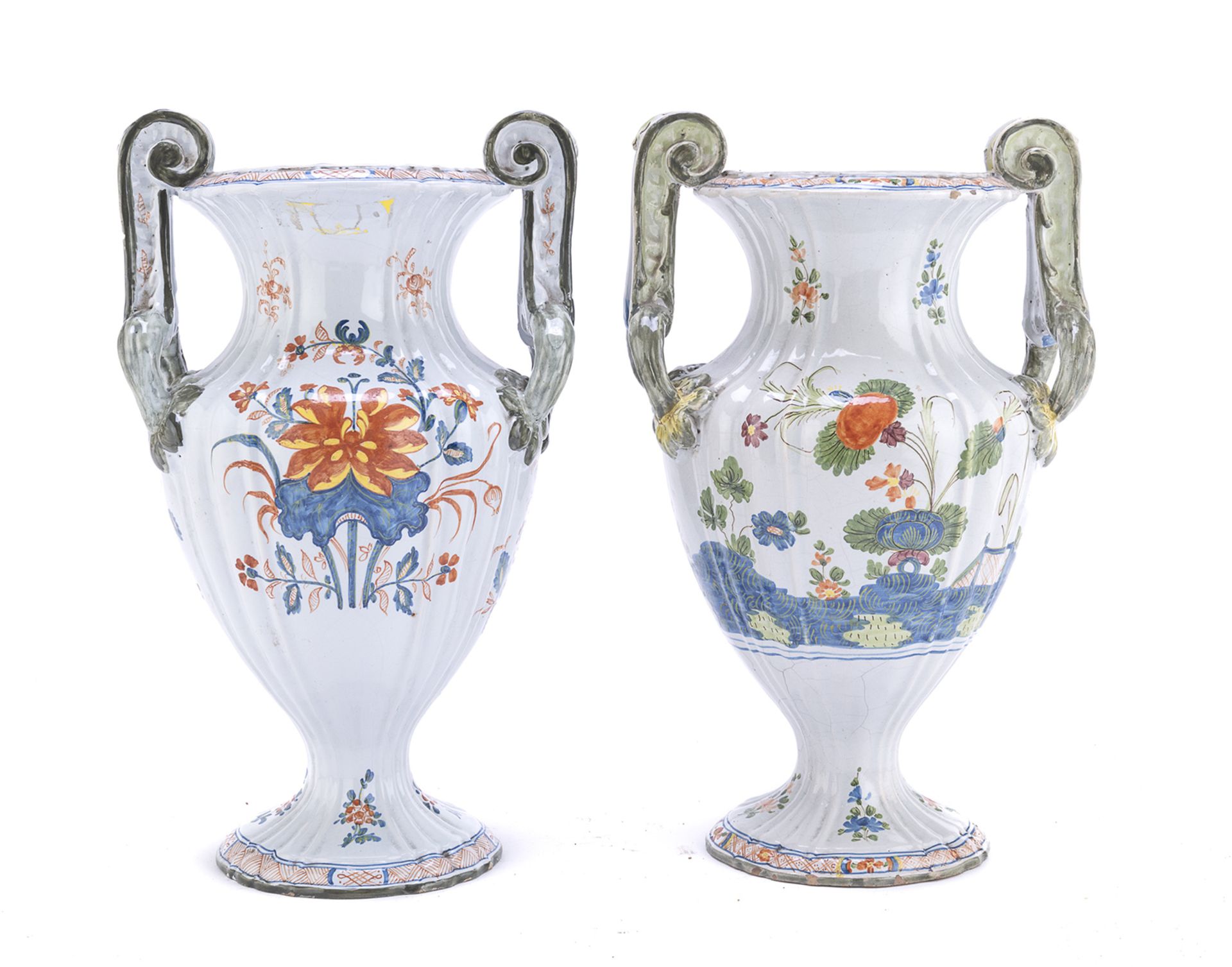 PAIR OF CERAMIC VASES IMOLA EARLY 20TH CENTURY