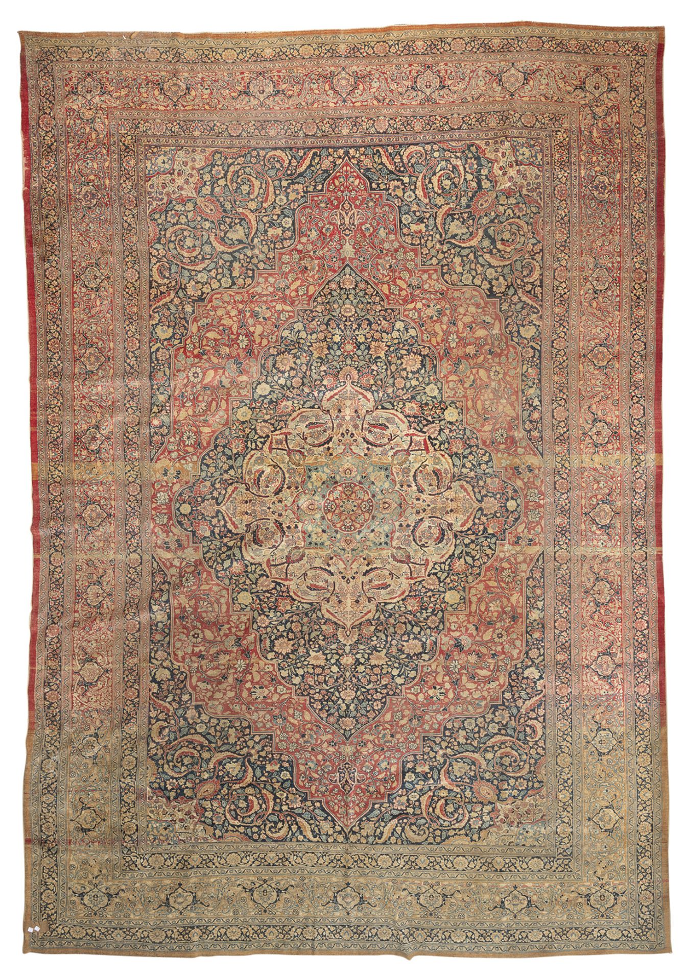 EXCEPTIONAL TABRIZ CARPET LATE 19th CENTURY