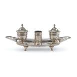RARE SILVER INKWELL SHEFFIELD 1860