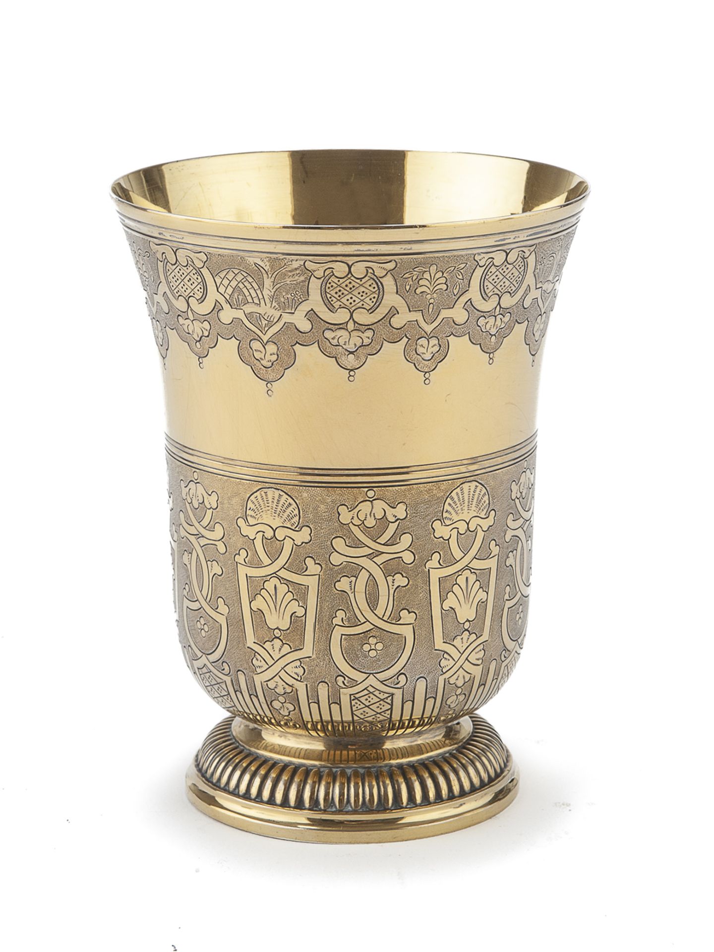 GILDED SILVER CUP FRANCE 20th CENTURY