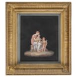 PAIR OF ITALIAN TEMPERA PAINTINGS 19TH CENTURY