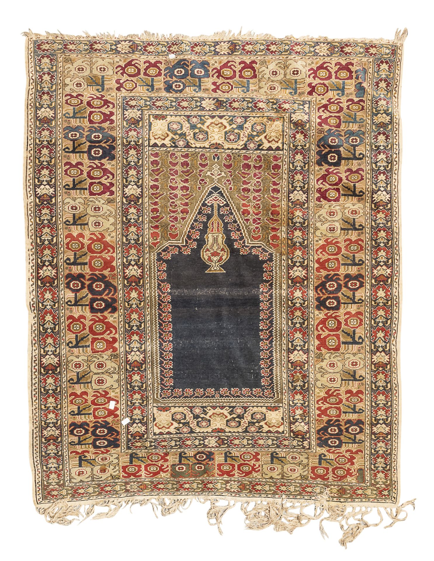 RARE ANATOLIC GHIORDES PRAYER RUG LATE 19TH CENTURY