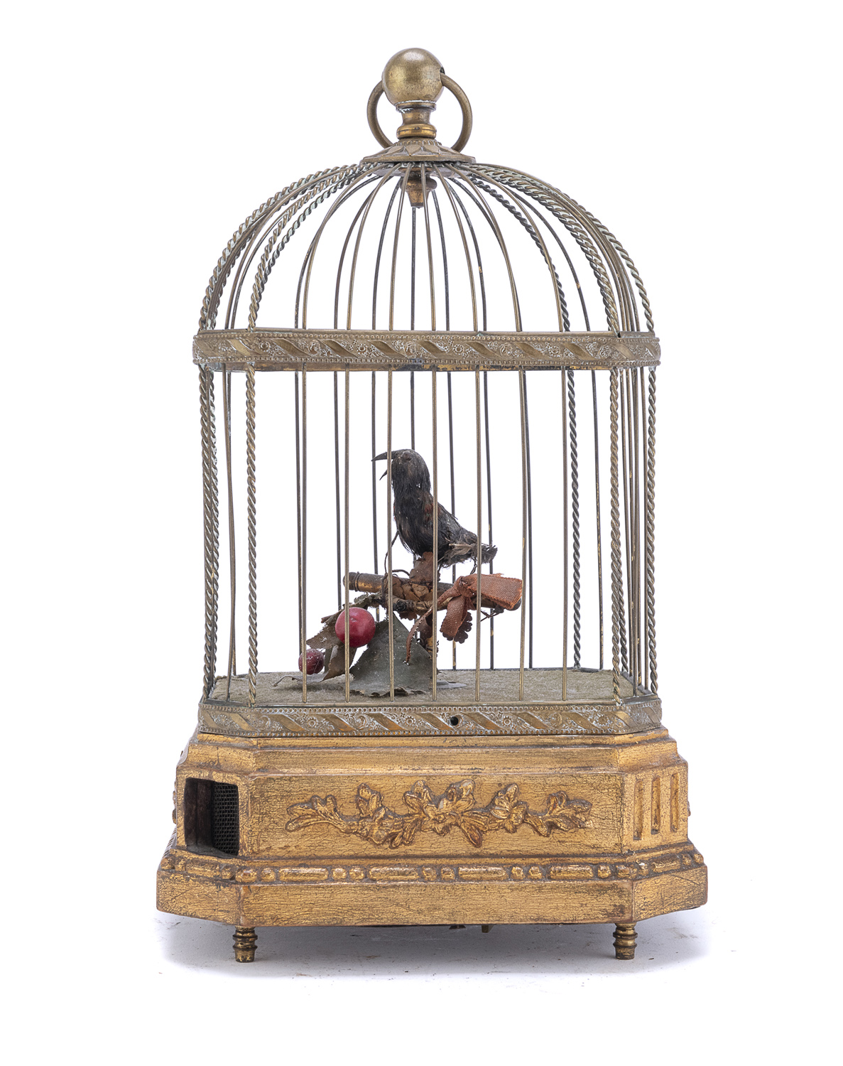AUTOMA OF BIRD WITH CAGE 19TH CENTURY