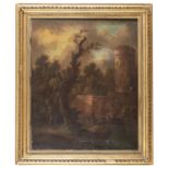 FRENCH OIL PAINTING 18TH CENTURY