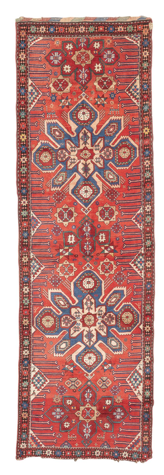 BEAUTIFUL KAZAK ADLER RUNNER LATE 19TH EARLY 20TH CENTURY