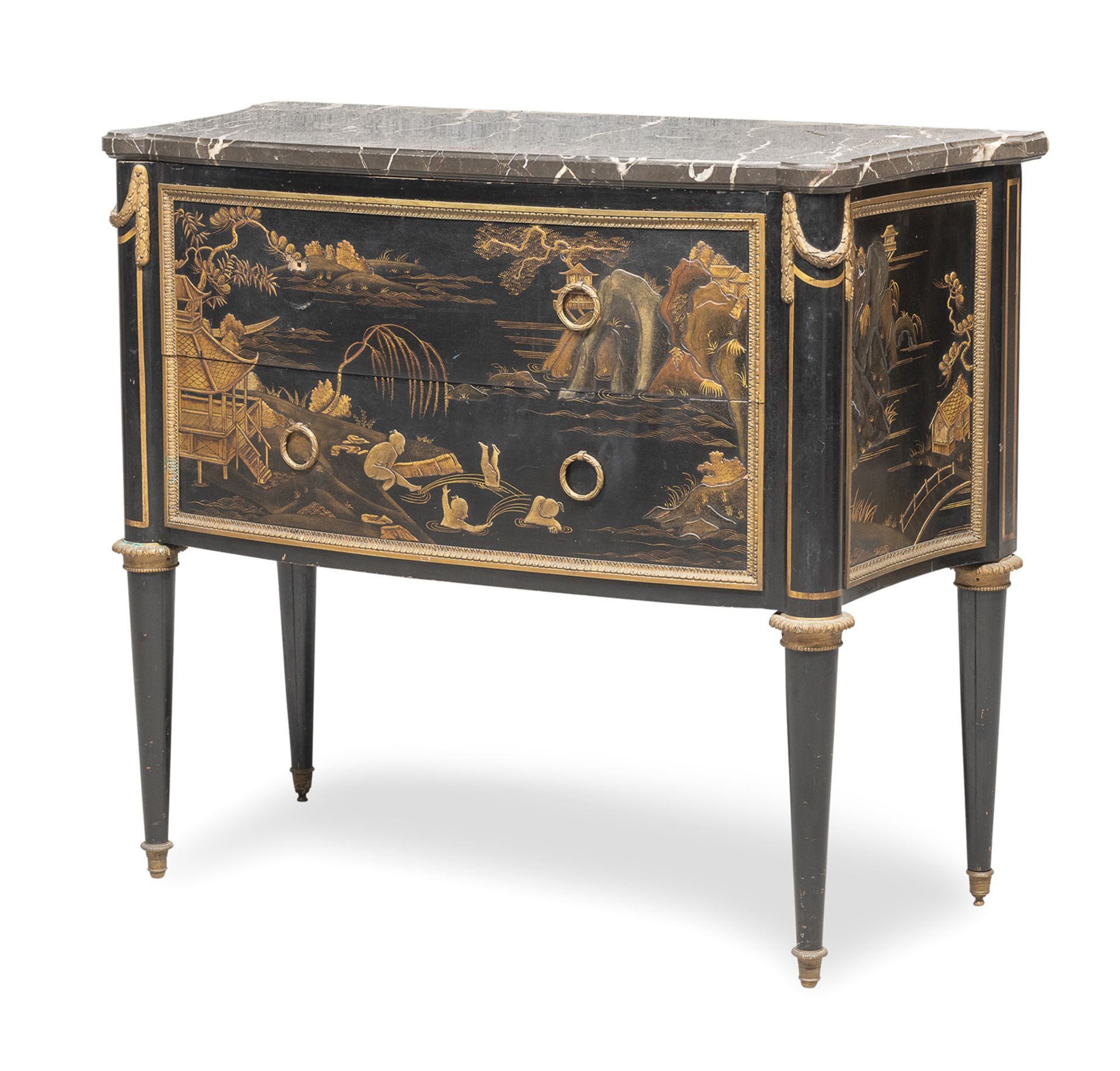 CHINOISERIE COMMODE FRENCH STYLE 20TH CENTURY