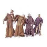 FOUR CRIB FIGURES NAPLES LATE 18TH EARLY 19TH CENTURY