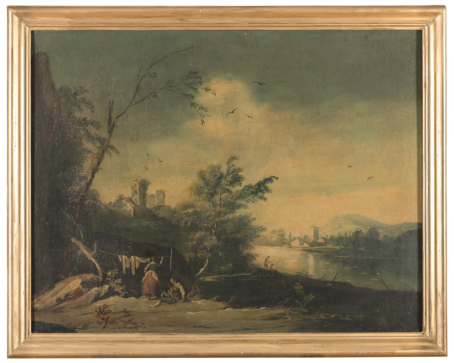 PAIR OF VENETO OIL PAINTINGS LATE 18TH CENTURY