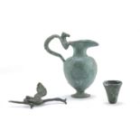 THREE ARCHAEOLOGICAL STYLE OBJECTS 20TH CENTURY