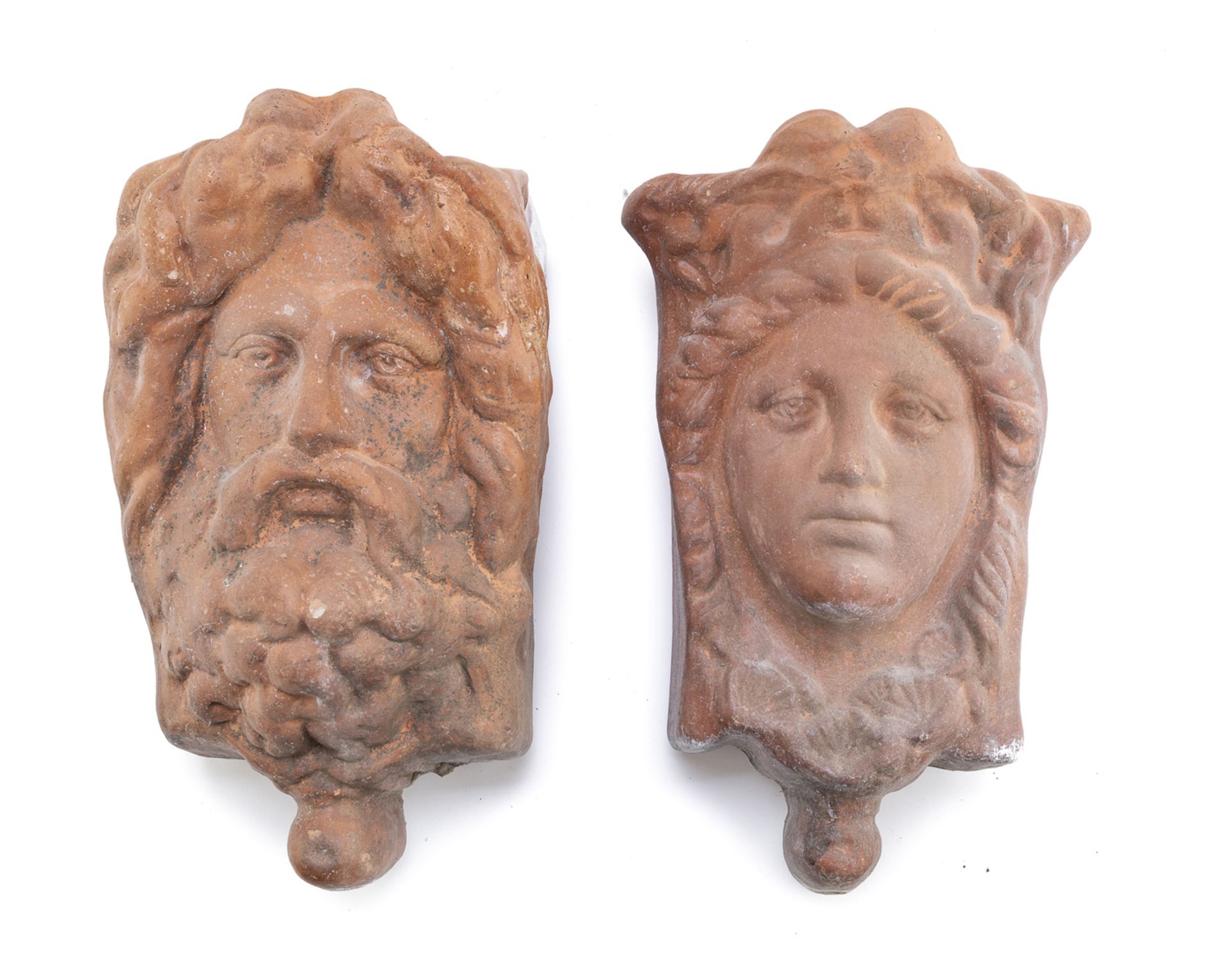 PAIR OF WALL VASES ARCHAEOLOGICAL STYLE 20th CENTURY