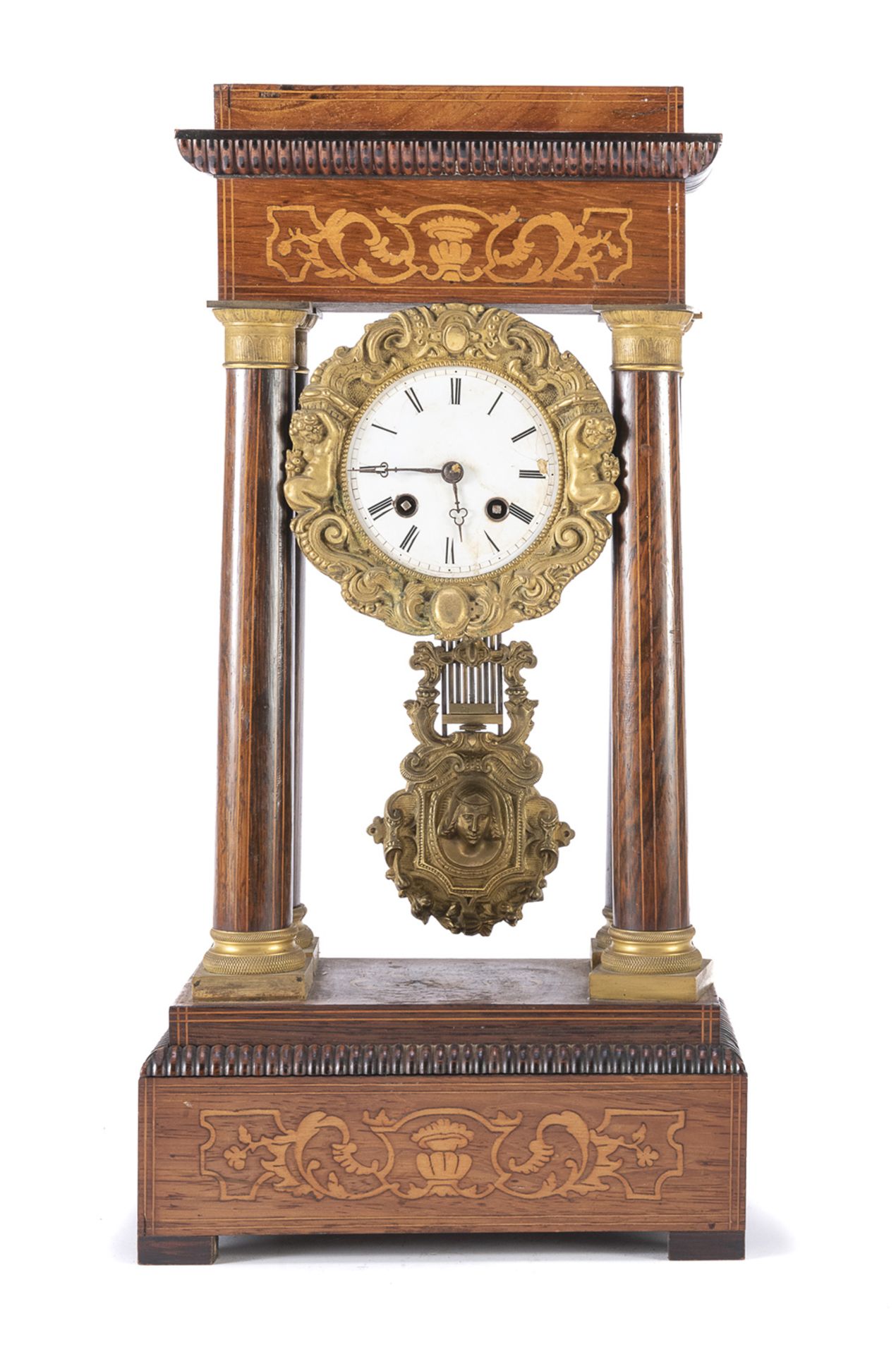 TABLE CLOCK IN ROSEWOOD 19th CENTURY