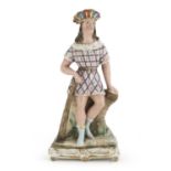 ALLEGORICAL PORCELAIN FIGURE FRANCE EARLY 1900s