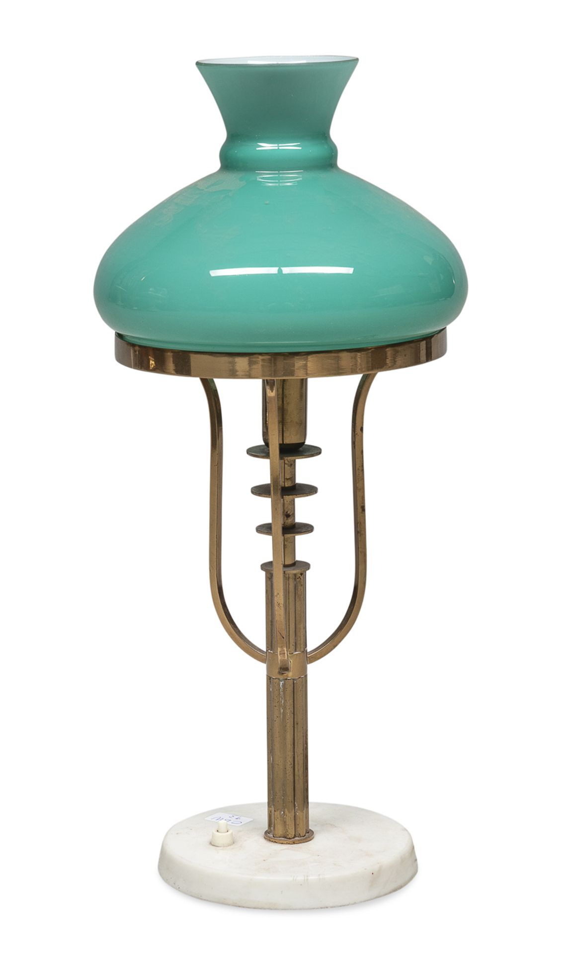 BRASS TABLE LAMP BY ANGELO LETTI FOR ARTELUCE 1960s